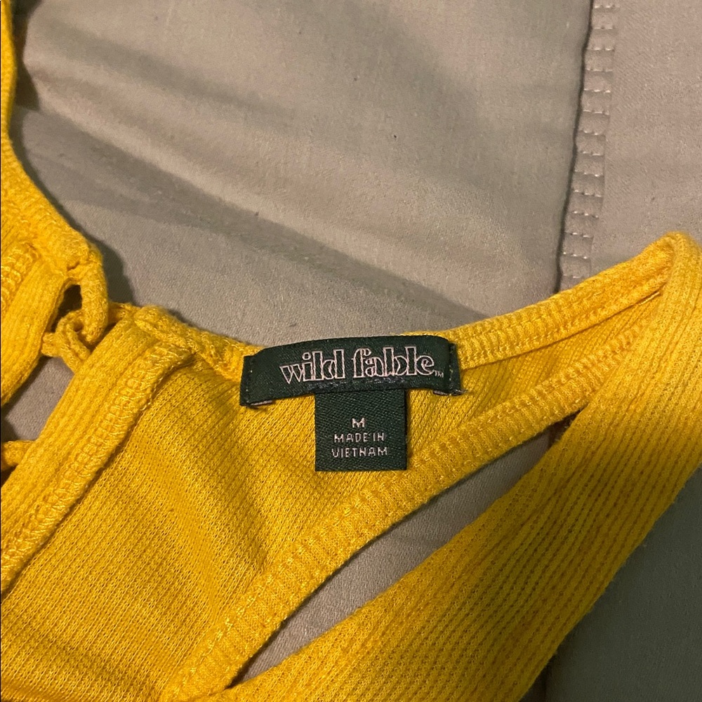 Wild Fable Yellow Racerback Tank Top - Picture 3 of 5